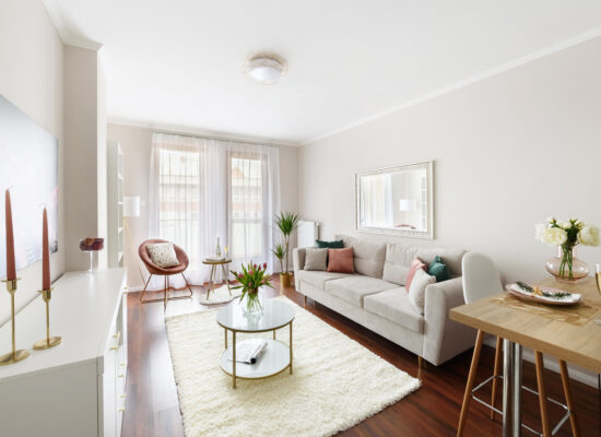 Angyalföldi projekt nappali Home Staging után